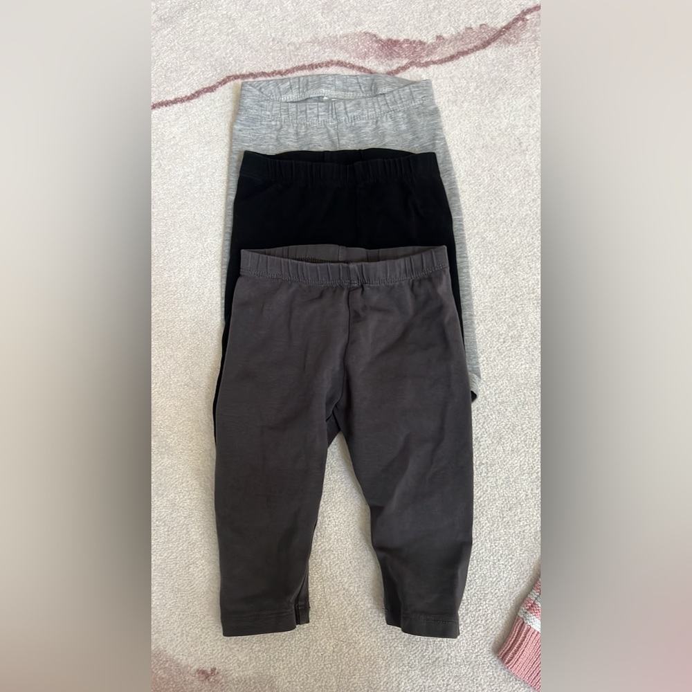 H&M Kids Black, Gray, and Charcoal Leggings